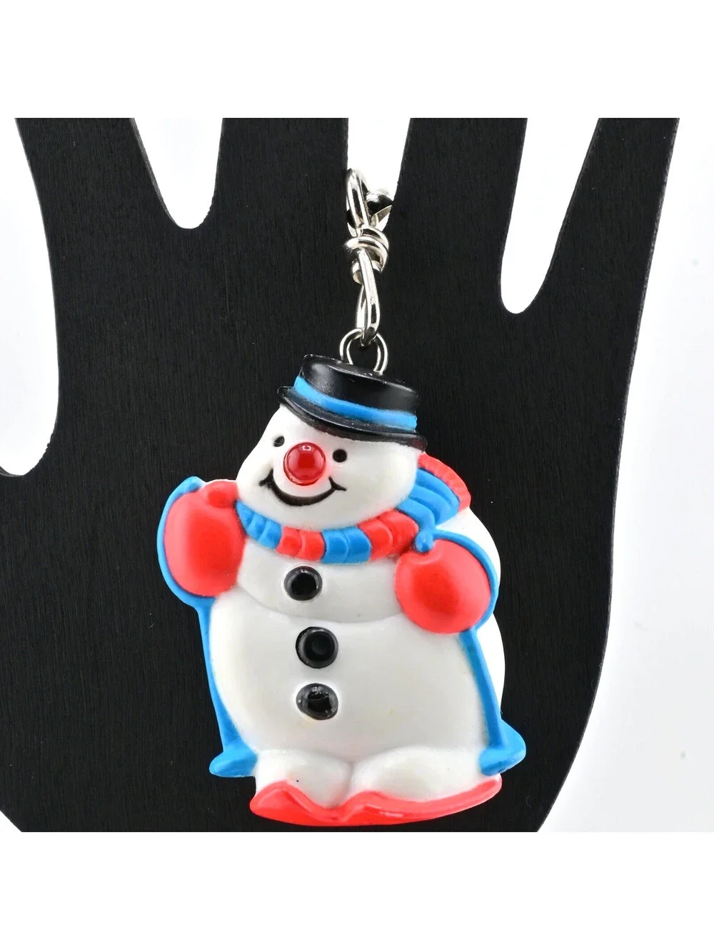 Avon KIDS Hit The Notes Snowman Zipper Pull Vintage 1993,